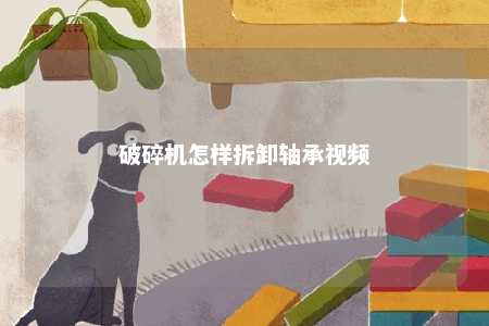 破碎机怎样拆卸轴承视频 